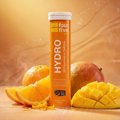 Koffeinfrie Hydrate-tabletter Mango/appelsin